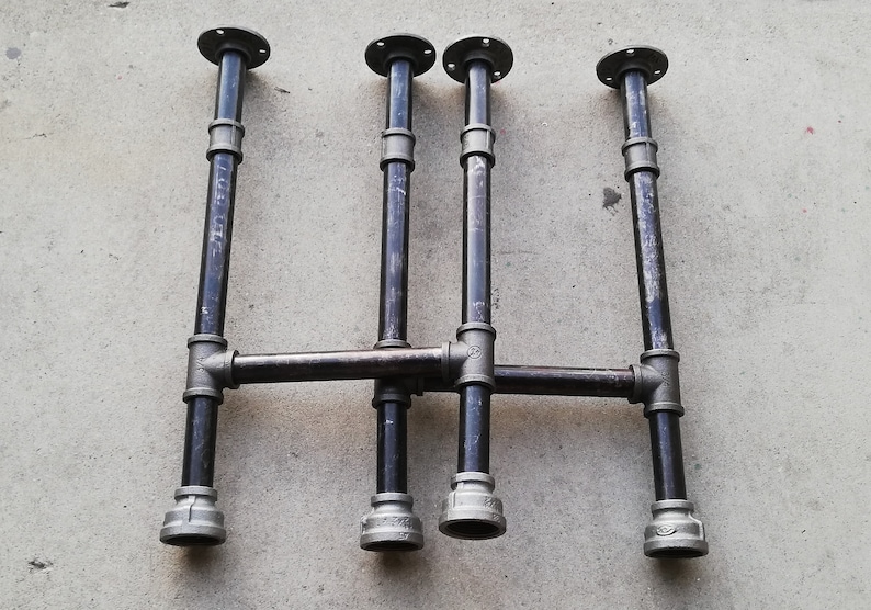 Vintage Black Iron Legs Coffee Table Legs Furniture Etsy