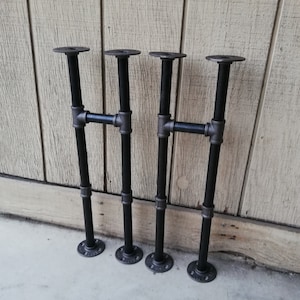 Industrial urban pipe legs,Rustic table legs,Iron pipe table legs,Coffee  table legs,Metal dining table legs,Black industrial bar table legs