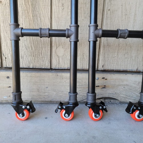 Table Legs With Wheels and 4 Locking Mechanismscoffee Table Etsy