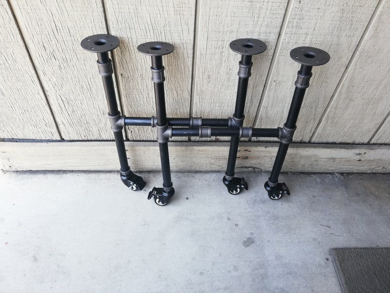 Table Legs With Wheels and 4 Locking Mechanismscoffee Table Etsy