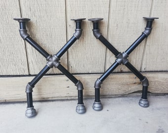 Black Iron Pipe Table Legs – Rustic Industrial DIY Furniture