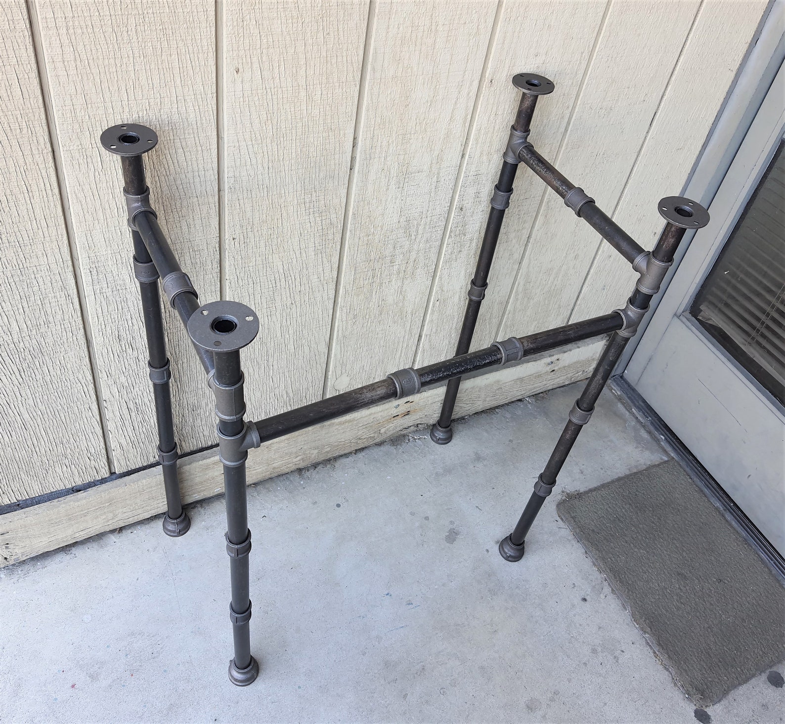 Sink Frame Iron Legs Sink Support Industrial Pipe Legs Etsy