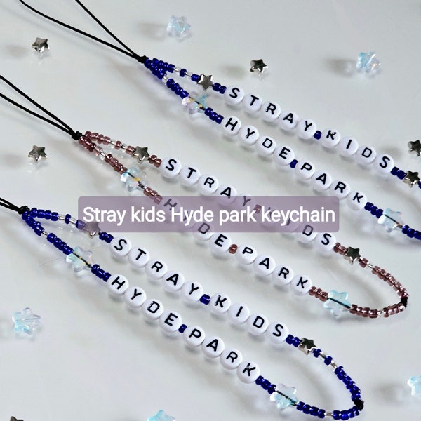 Stray kids Hyde park festival bst keychain phone chain skz Kpop