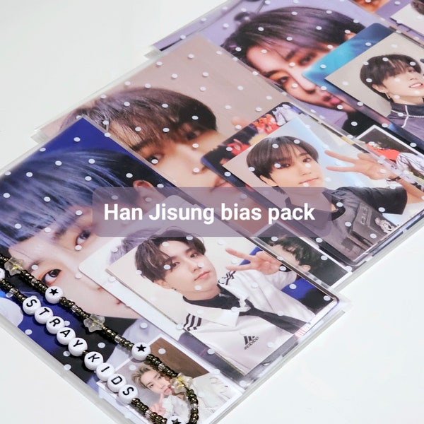 Han Jisung Bias pack stray kids Kpop merch photocards keychain skz kpop