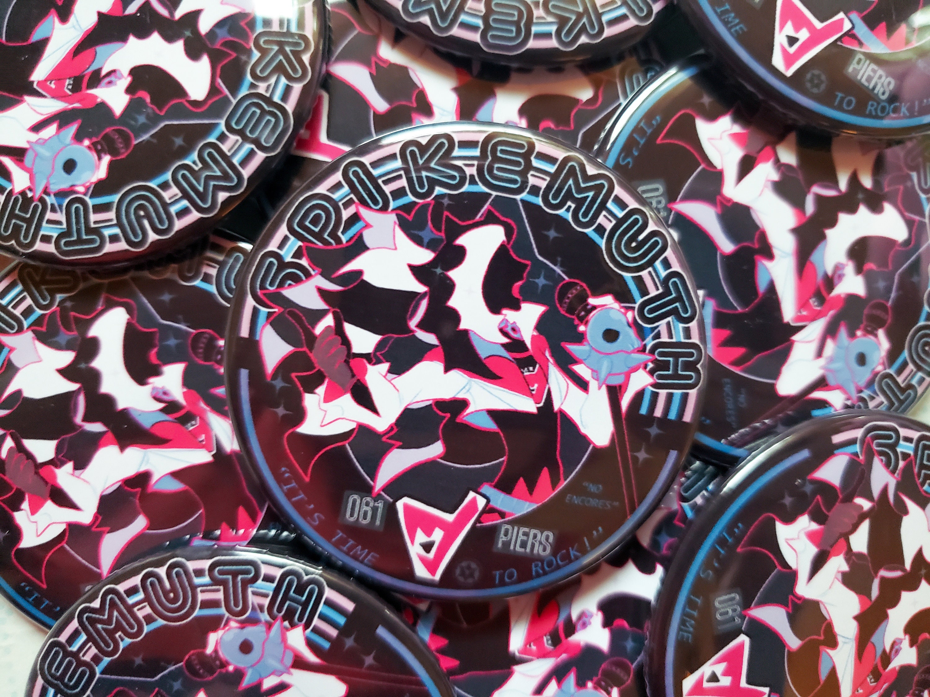 Piers Spikemuth Gym Leader tin button