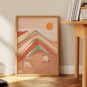 Impresión artística de Perú, impresión de Cusco, arte mural de Sudamérica, regalo de viaje, regalo de inauguración de la casa, regalo de Perú, impresión de viaje, póster de viaje