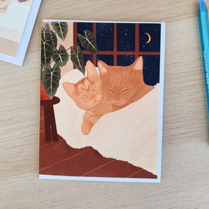 Carte de Saint-Valentin pour chat, Carte de Saint-Valentin, Chat Valentin, Câlins de chat, Carte pour animaux mignons, Amour de chat, Cartes de Saint-Valentin mignonnes, Carte de Saint-Valentin chat