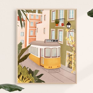 Portugal Art Print, Lissabon print, Europa muurkunst, reiscadeau, housewarmingcadeau, reisdecor, reisprint, reisposter