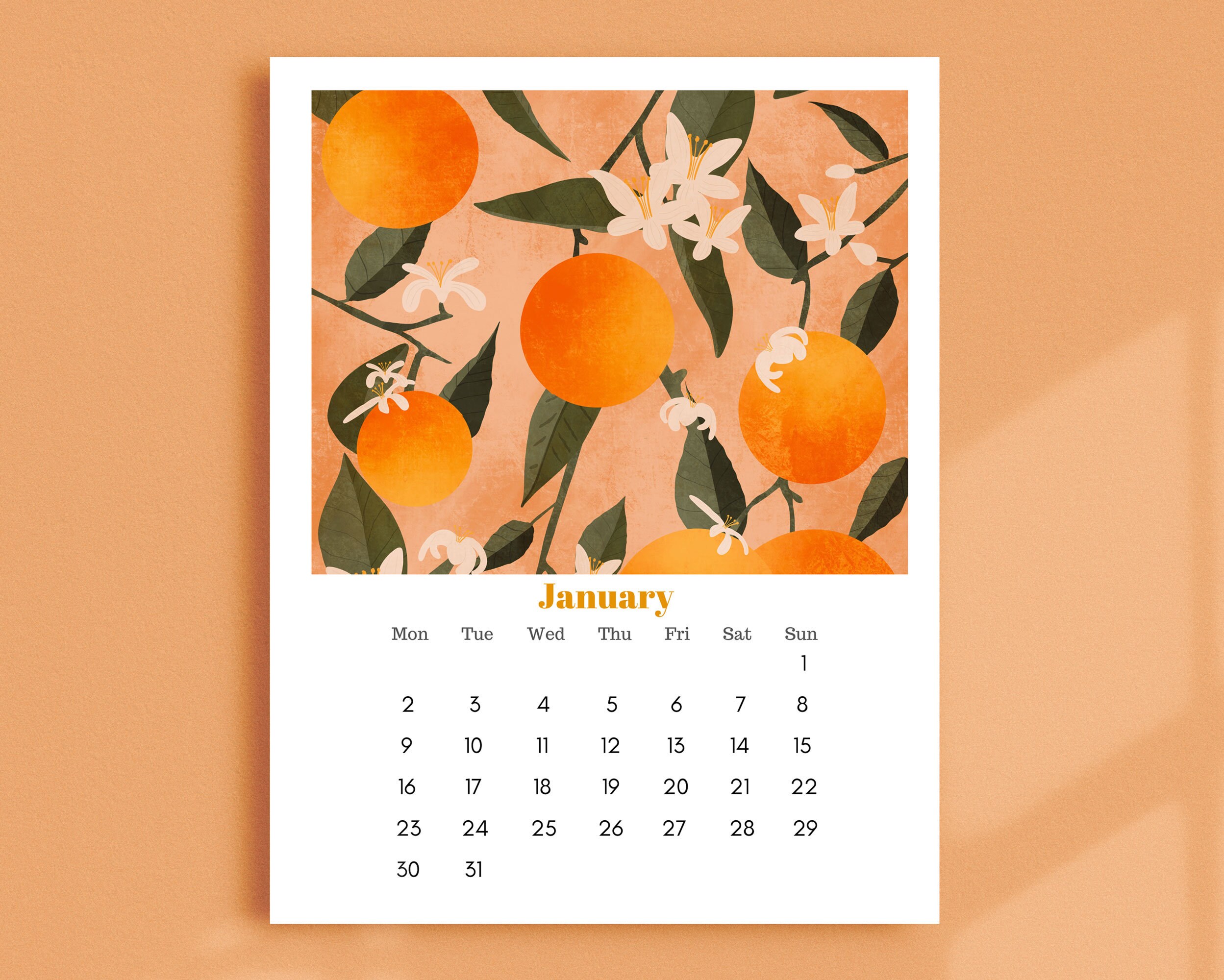 2023 Illustrated Wall Calendar Gift for Her Home Office - Etsy Singapore