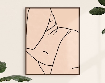 Curvy Woman Art Print: Body Positive Feminist Wall Art