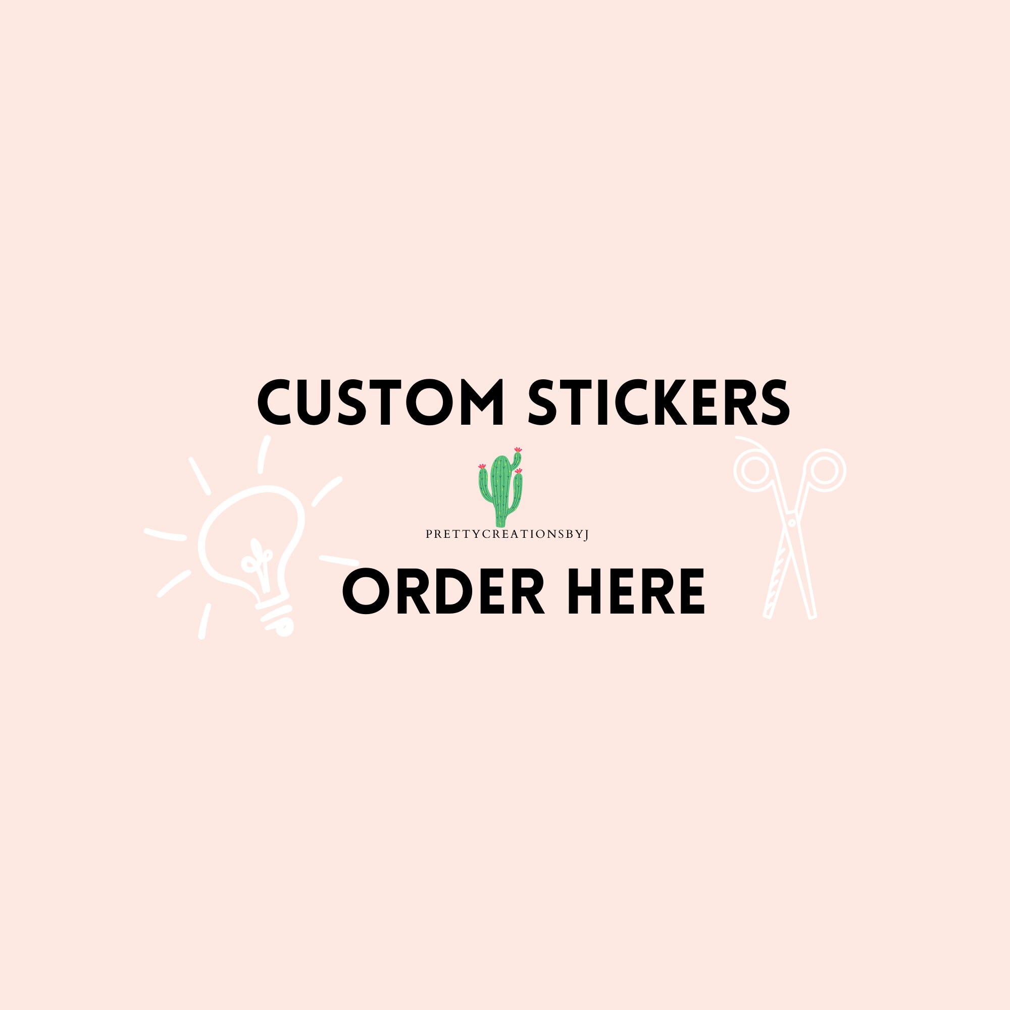 Order Custom Stickers Etsy