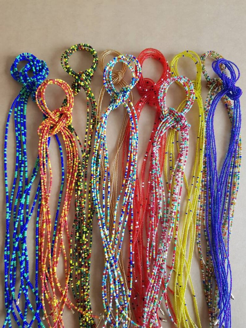 African Waist Beads African Belly Chain Waist Necklace Etsy