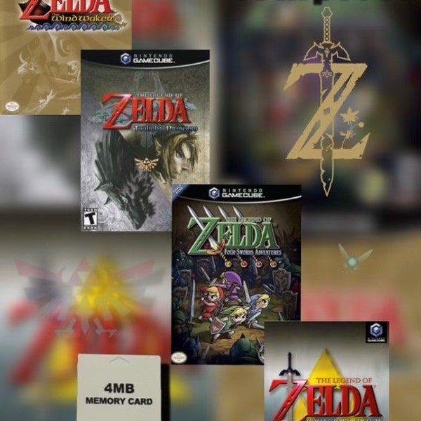 Legend of Zelda Twilight Princess Save File 100% Memory Card Nintendo GameCube Unlocked Windwaker & Collectors Edition