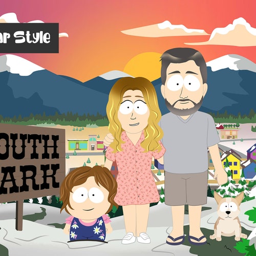 South Park Portrait Custom Cartoon TV Show Couple Portrait - Etsy South Park Portrait Custom Cartoon TV Show Couple Portrait - Etsy