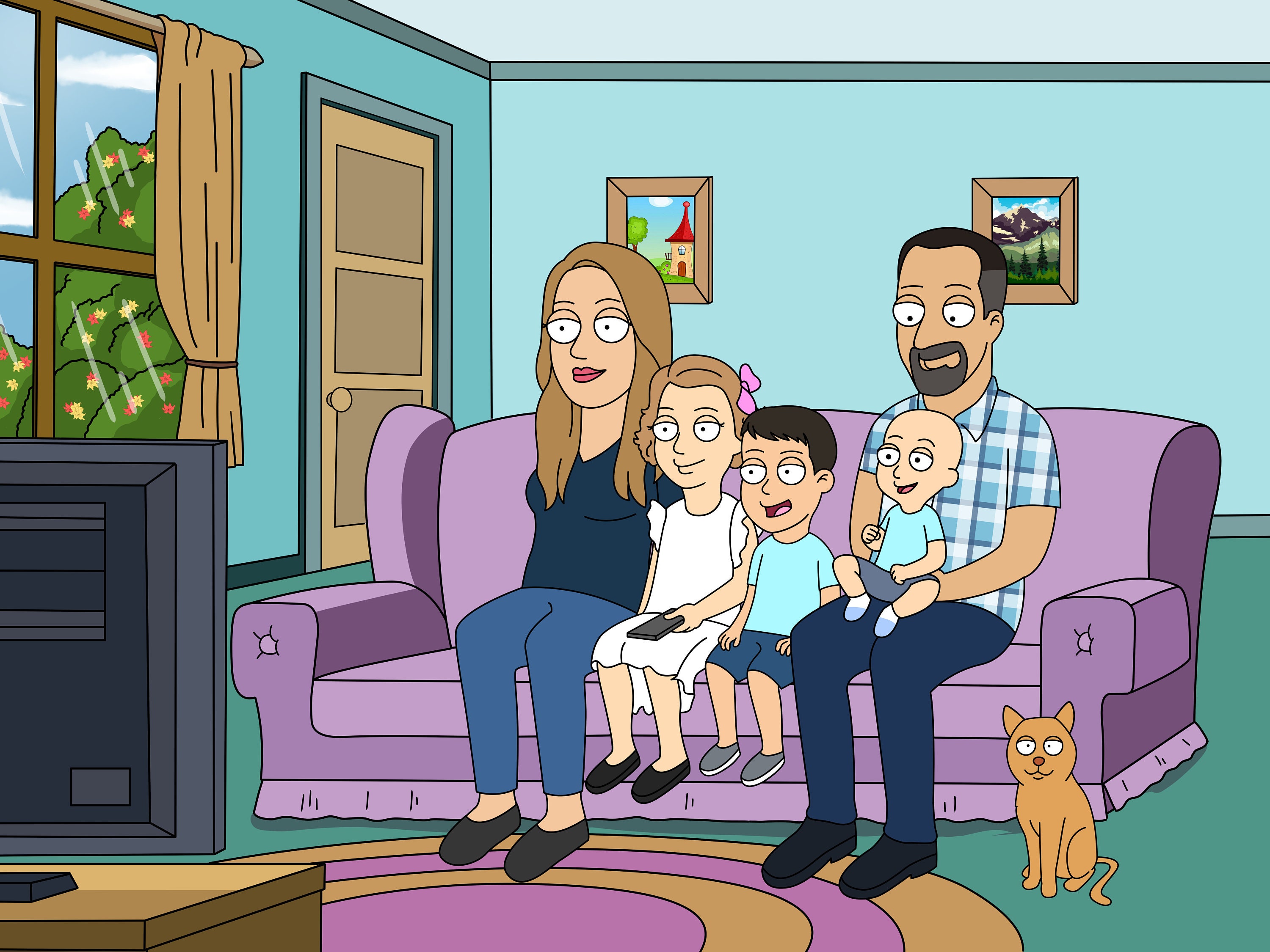 Family Guy Character Custom Cartoon Portrait Funny - Etsy Israel Family Guy Character Custom Cartoon Portrait Funny - Etsy Israel