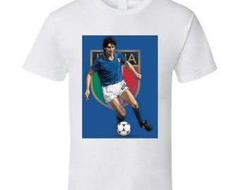 World Cup Spain 1982-vintage Jersey Replica S Top Scorer and Best Player in the 12th World Cup Paolo Rossi Jersey 1982# 20 Paolo Rossi World Cup Edition Italy Home Soccer Jersey