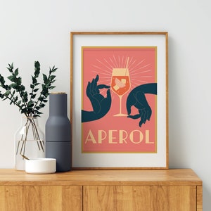 Aperol Poster | Aperol Spritz print | Cocktail poster A4 A3