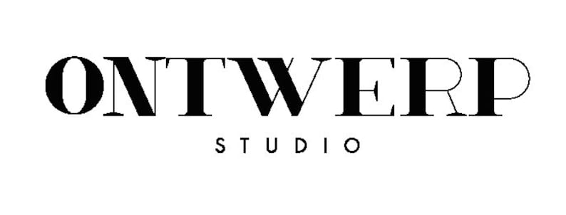 May include: Black and white logo for "ONTWERP STUDIO" in a bold, sans-serif font.