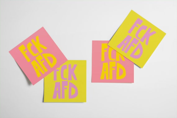 Statement Sticker / FCK AFD / Feminismus Sticker