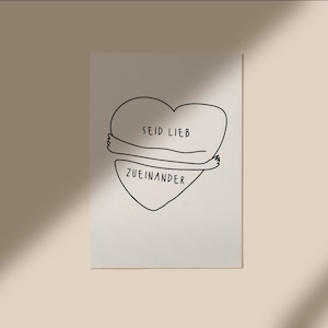 abstract love Poster | love print | heart poster A4 A3