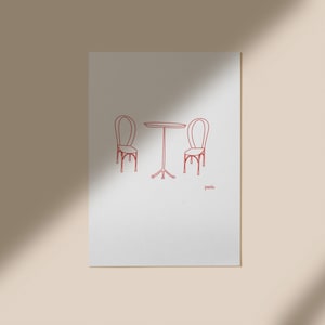 Paris Poster | Paris love print | French poster A4 A3