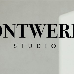 May include: Black and white logo for a design studio called "ONTWERP STUDIO".
