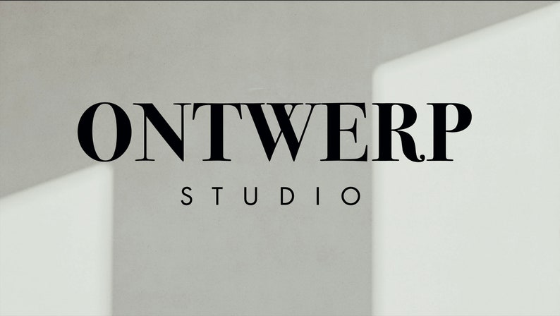 May include: Black and white logo for a design studio called "ONTWERP STUDIO".