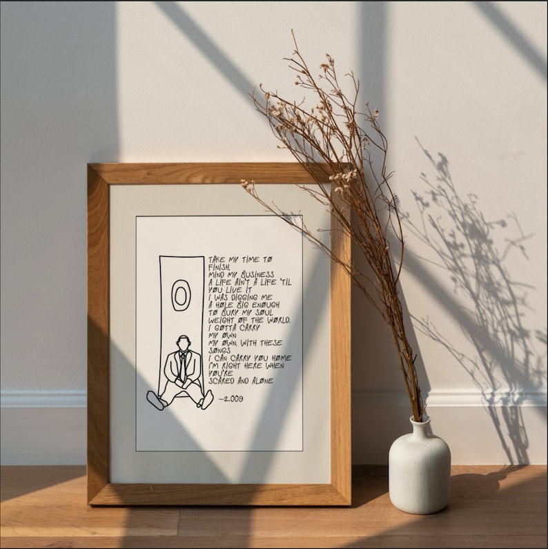 Mac miller poster | 2009 lyrics print | lyric poster A4 A3 image 3