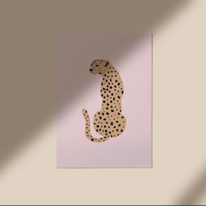 leo Poster | leopard  print | animal poster A4 A3