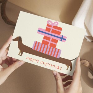 Weihnachtskarte Dackel | Christmas card | Christmas Dackel