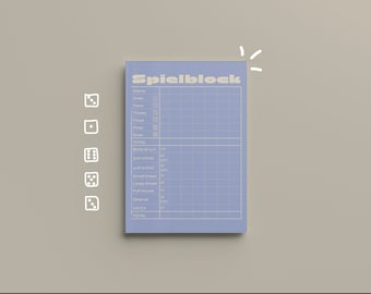 Game block dice game / tricks / Yatzy / pocket game