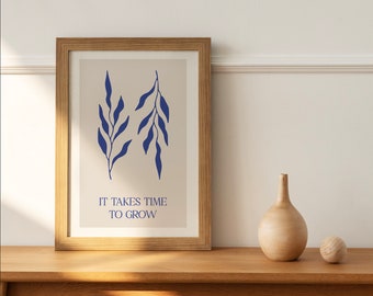 abstract quote poster | boho shape print | botanical poster A4 A3