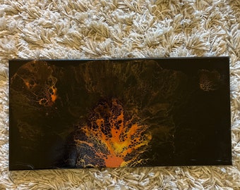 Goldene Vulkan Malerei