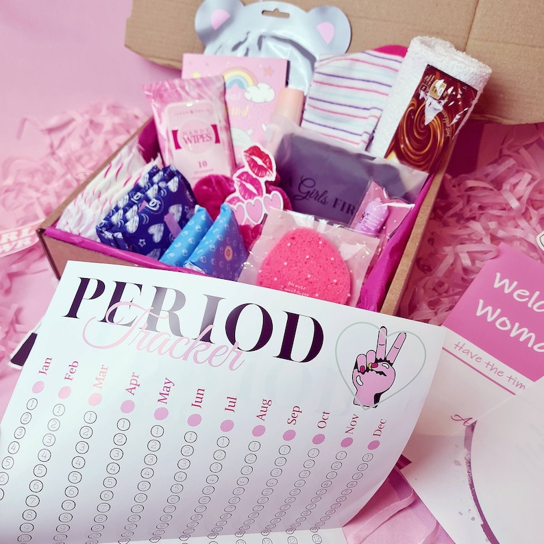 A Girls First Period Kit First Period Gift Menstrual Cycle Self Care