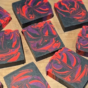 Black Pomegranate - Handmade Vegan Soap with Activated Charcoal