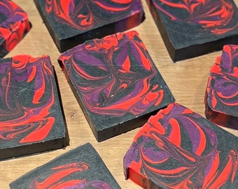 Black Pomegranate - Handmade Vegan Soap with Activated Charcoal