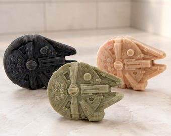 Star Wars Inspired Millennium Falcon Soap – Handmade Vegan Gift, 65g