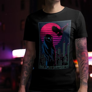 CyberpunkPets - Owlways Regarder T-Shirt Unisex