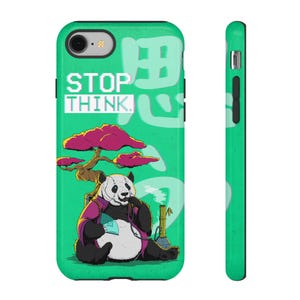 Funda resistente para teléfono - CyberpunkPets - Deja de pensar - iPhone/Samsung