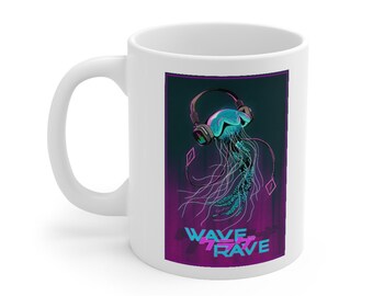 Coffee Mug - CyberpunkPets - Wave Rave