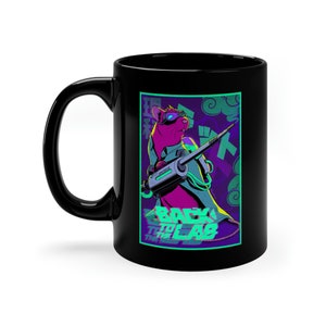 Kaffeetasse Schwarz - CyberpunkPets - Back to the Lab