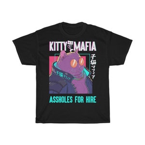 CyberpunkPets - T-shirt PREMIUM Kitty Mafia à louer unisexe