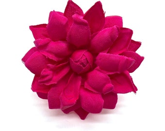Pointy Pink Gardenia Brooch
