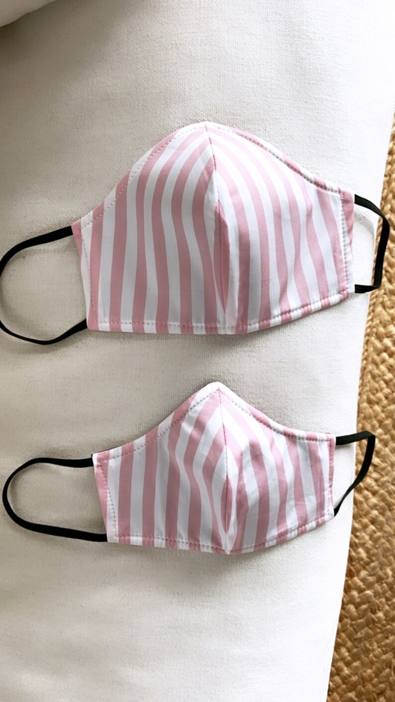 Summer Face Mask - Striped Face Mask - Couture Face Mask - Etsy