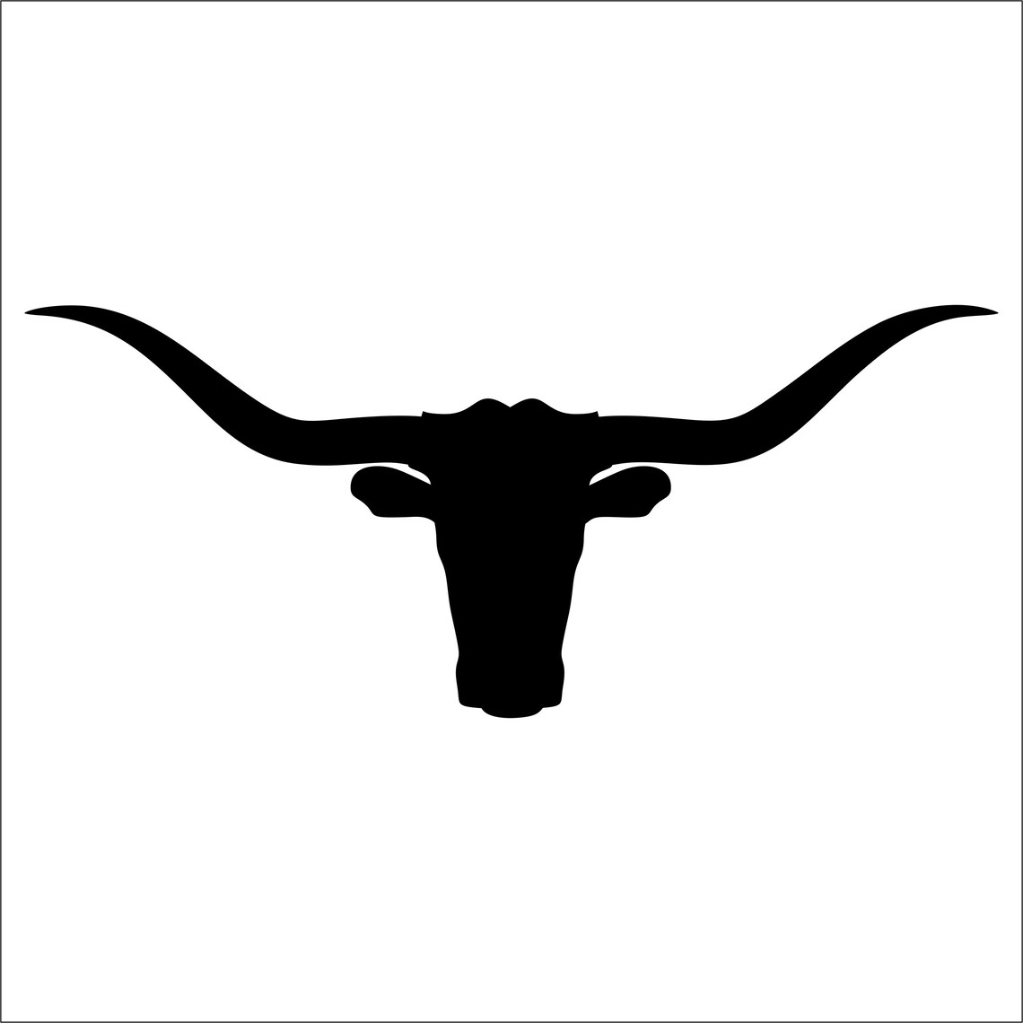 Longhorn SVGDXFpng eps. Longhorn head svg cut files Etsy