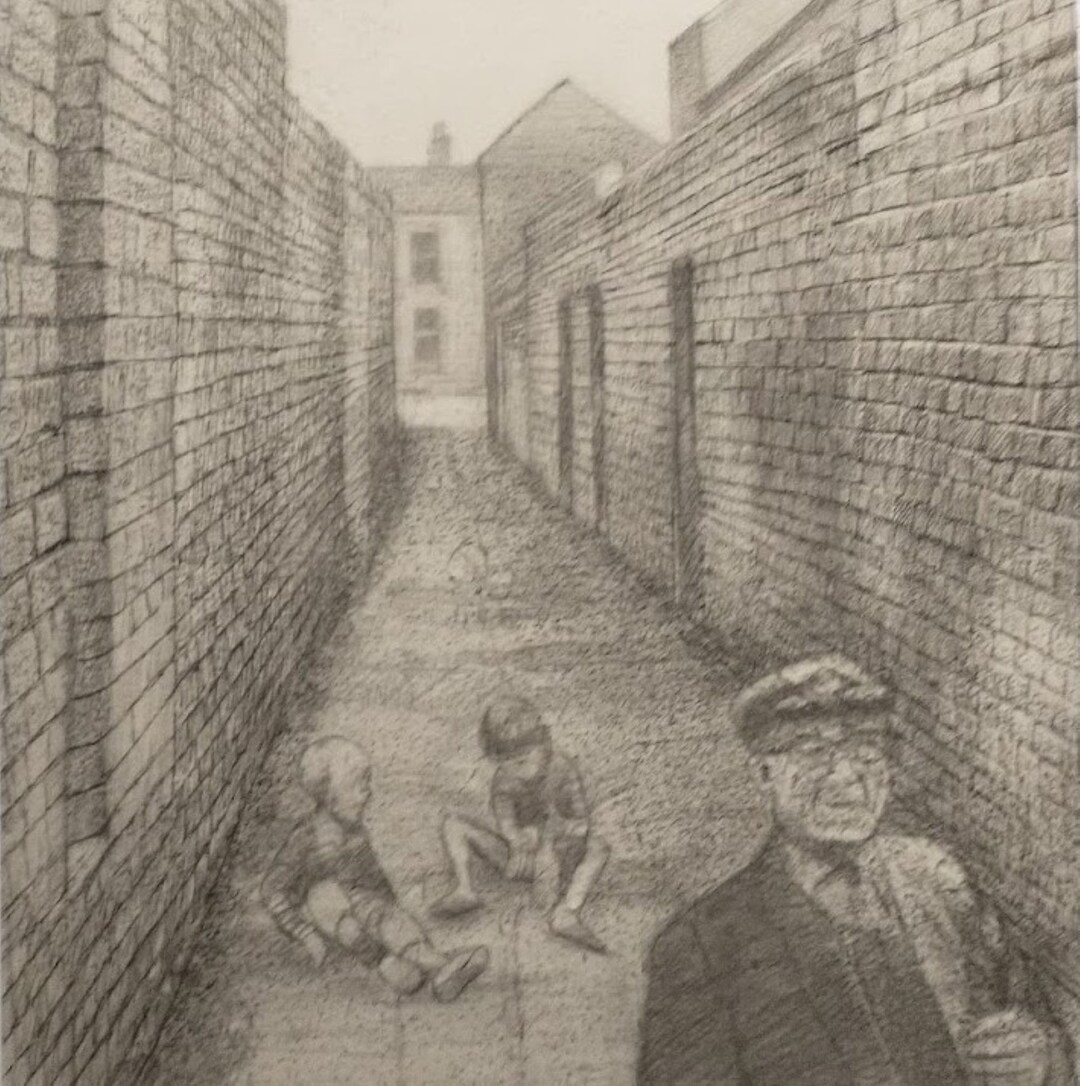 Victorian Alleyway Drawing: 