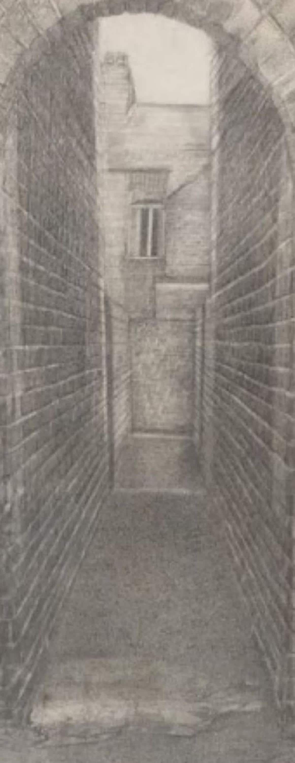 VICTORIAN Alleyway/drawing/pen and Ink/ Draughtsmanship/fine Art ...