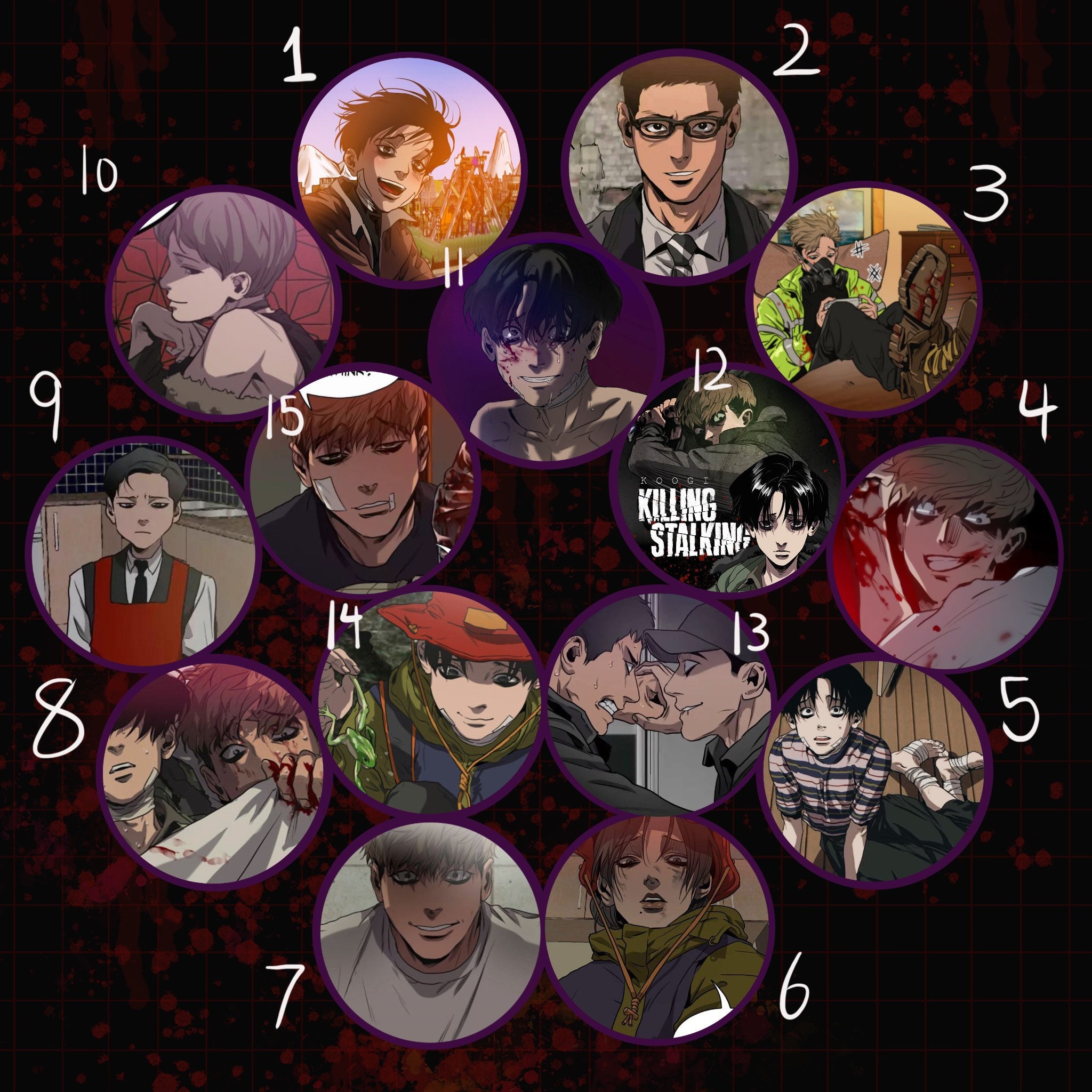 BL Words of Love: Killing Stalking – Stitch Pin Trader Pins