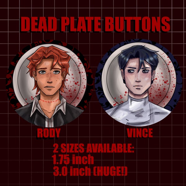 DEAD PLATE buttons / pins / Rody & Vince / Fanart