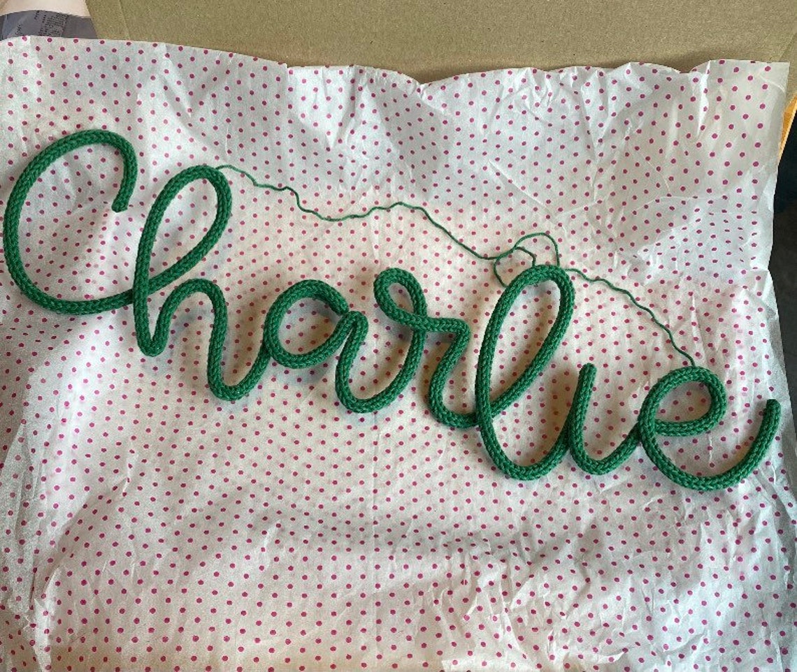 Nombre del cable personalizado se firma hasta 10 letras / Etsy